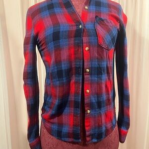 Aeropostale Red and Blue Plaid Shirt